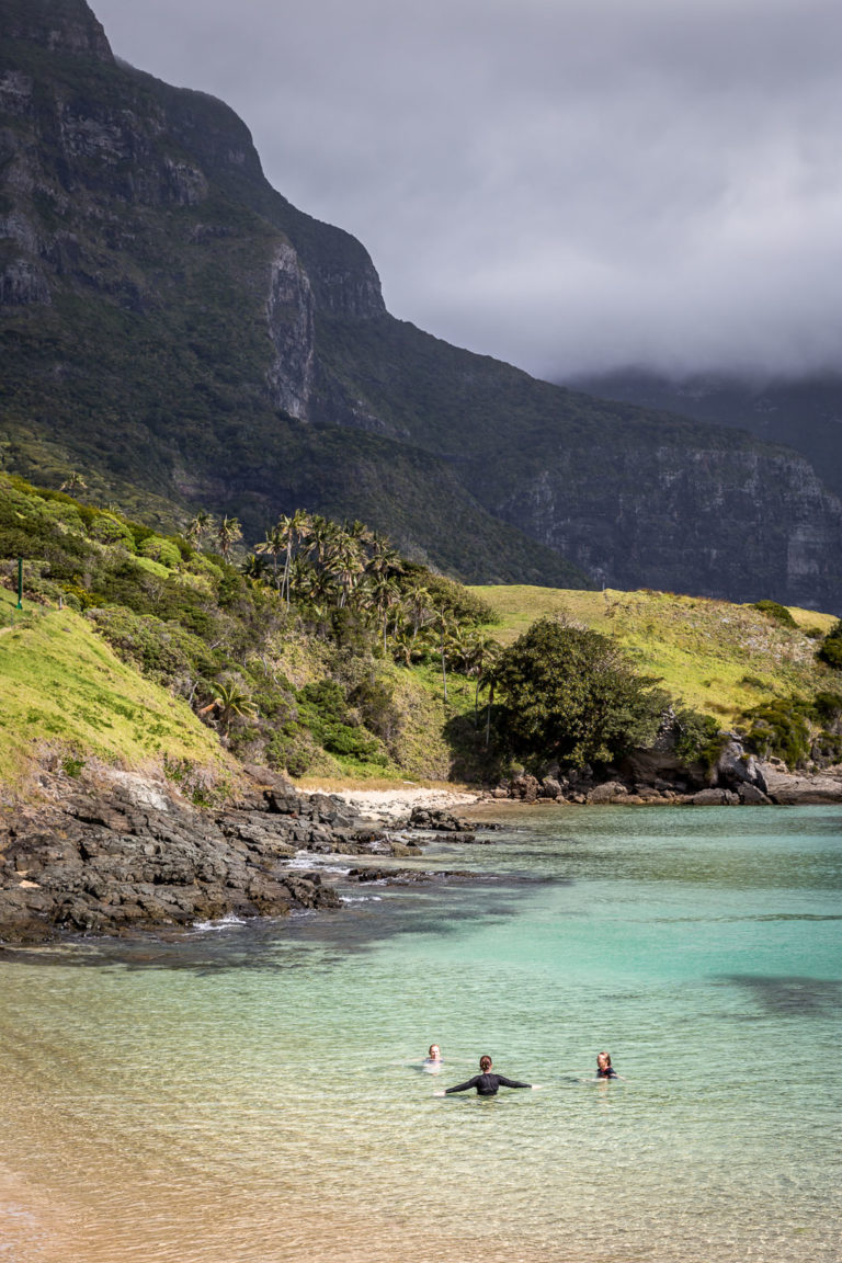 A summer swim at Lovers Bay