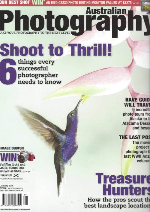 Australian Photography Cover with a review of Lord Howe Island