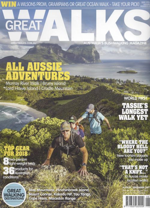 Great Walks Cover with a review of Lord Howe Island