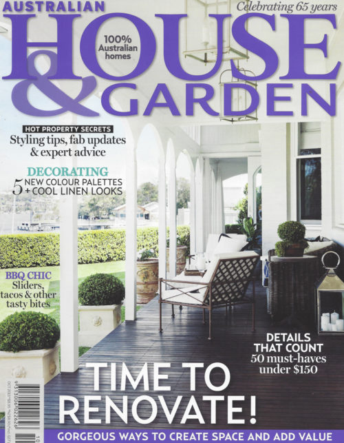 House & Garden Cover with a review of Lord Howe Island