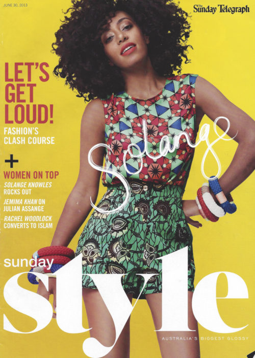 Sunday Style Cover with a review of Lord Howe Island