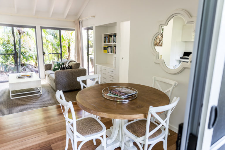 Garden Cottage living room, Lord Howe Island