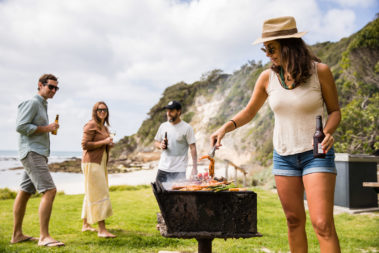 A shrimp on the BBQ - Pinetrees style, Lord Howe Island