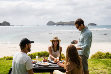 A Pinetrees BBQ at Neds Beach, Lord Howe Island