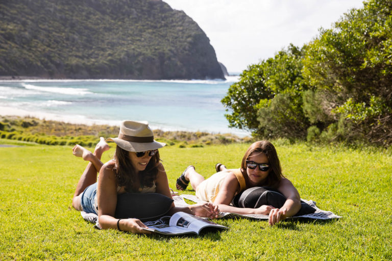 Relaxing after a Neds Beach BBQ, Lord Howe Island