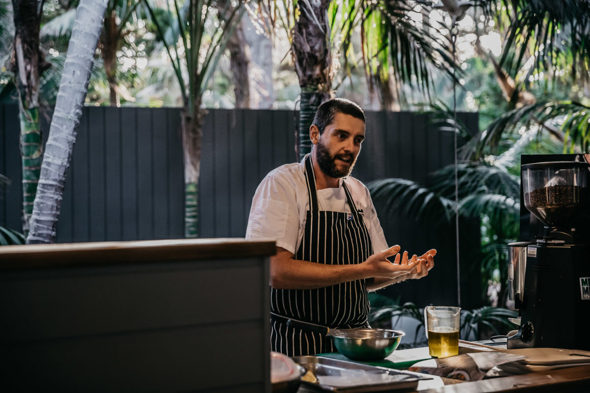 A perfect spot for an afternoon cooking class with a glass of wine, Lord Howe Island
