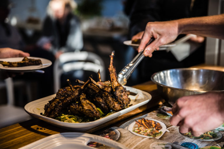 Al's BBQ lamb at his cooking class, Lord Howe Island