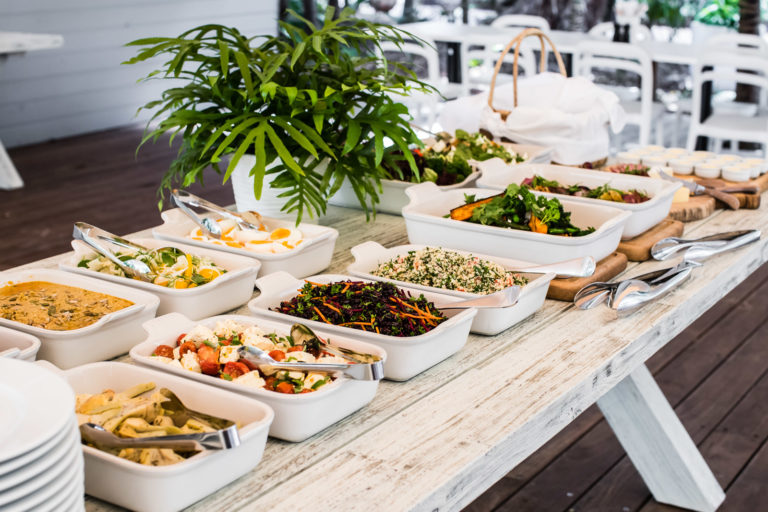 Lunch spread at Pinetrees, Lord Howe Island