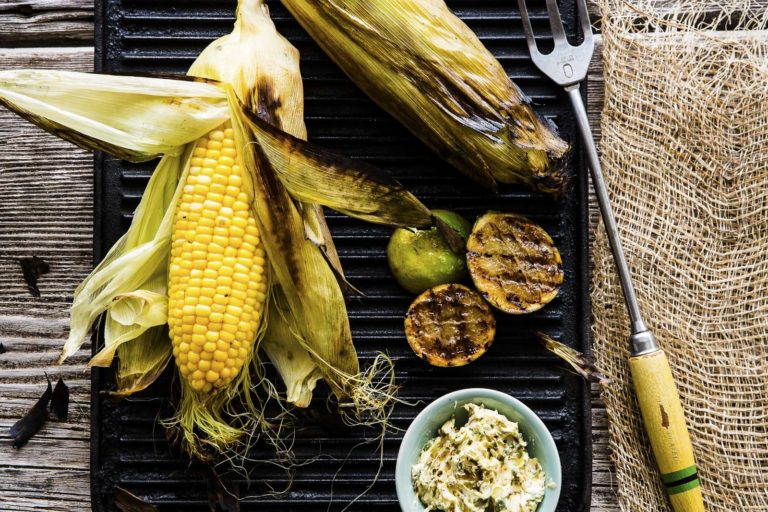 Sweetcorn with chilli, lime and coriander, Lord Howe Island