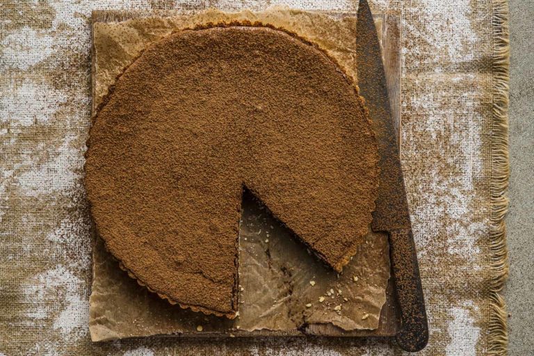 Baked chocolate tart, Lord Howe Island