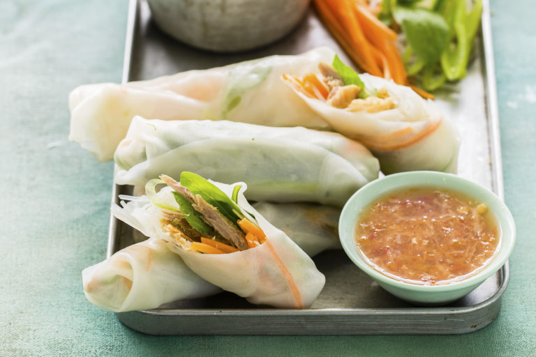 Duck spring rolls, Lord Howe Island