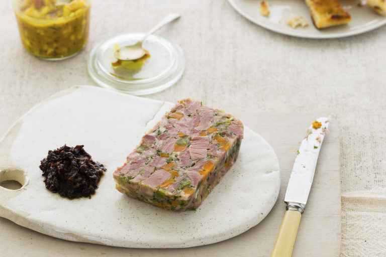 Ham hock terrine with raisin puree, Lord Howe Island