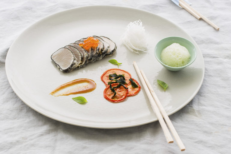 Tempura nori-wrapped kingfish, Lord Howe Island