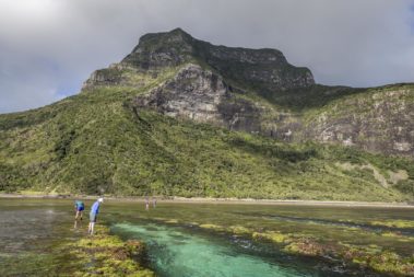 The Pot Holes and Mt Lidgbird, Lord Howe Island