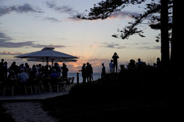 A stunning sunset at the Pinetrees boatshed, Lord Howe Island