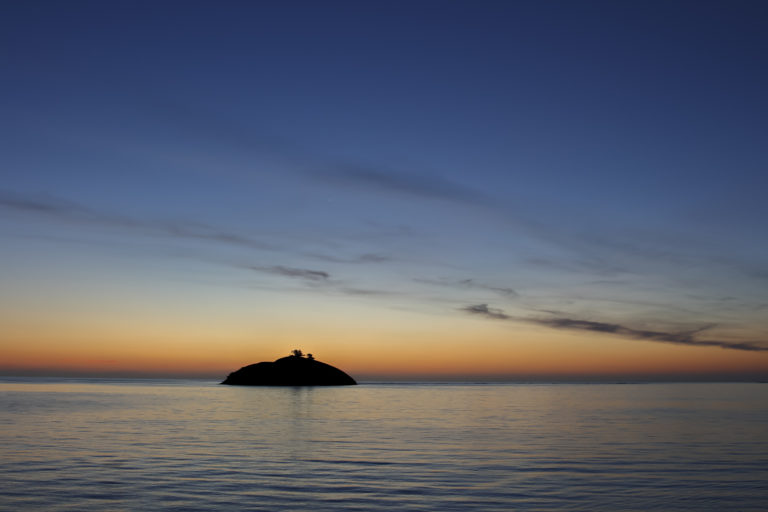 Stunning sunset from the Pinetrees boatshed, Lord Howe Island