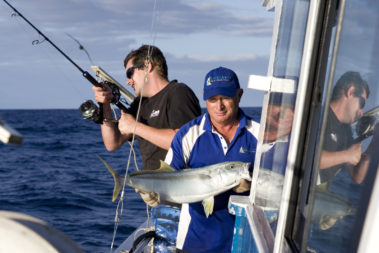 Catching kingfish for the Pinetrees restaurant, Lord Howe Island