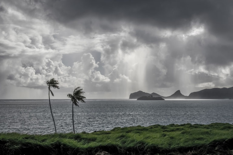 Storm approaching Mt Eliza, Lord Howe Island