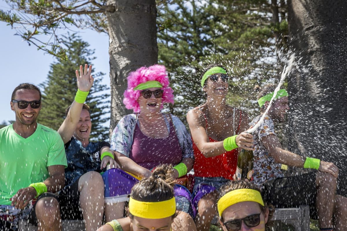 The winners of the Pinetrees Pentathlon, Lord Howe Island