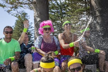 The winners of the Pinetrees Pentathlon, Lord Howe Island