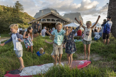 Kids enjoying the Summer Festival of Lord Howe Island