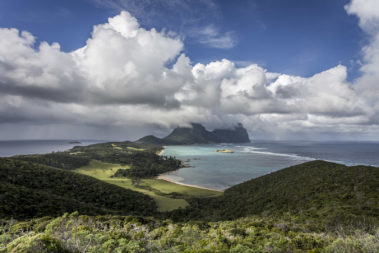 Postcard view from Kims Lookout, Lord Howe Island