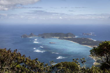 The lagoon from the summit of Mt Gower, Lord Howe Island