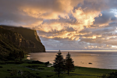 Sunset light on Mt Gower, Lord Howe Island