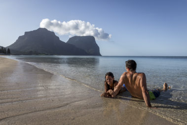 Early morning swim in the Lord Howe Lagoon