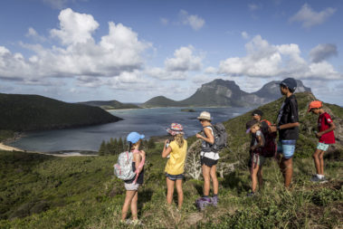 Family walking adventure, Lord Howe Island