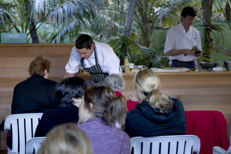Cooking class with Tom Kime and Al Nicolson, Lord Howe Island