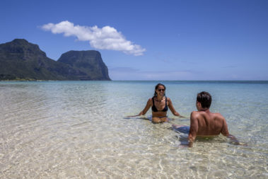 A summer swim in the Lord Howe Lagoon