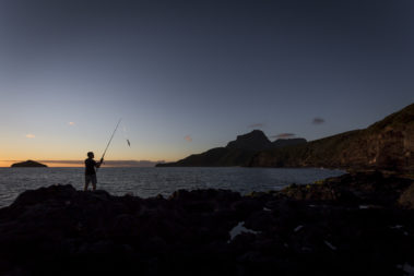 Dawn fishing at the Clear Place, Lord Howe Island