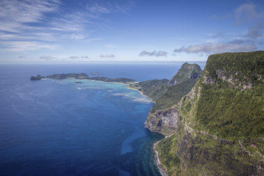 The west coast of Lord Howe Island