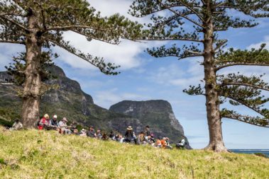 Picnic lunch at Lovers Bay, Lord Howe Island