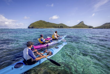 Kayaking on the Lord Howe Lagoon