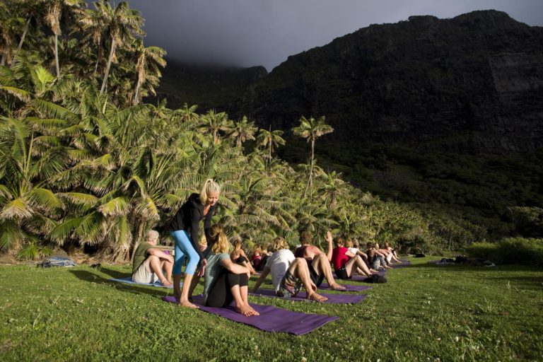 Yoga at Little Island, Lord Howe Island