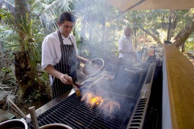 Cooking class with Al Nicolson and Steven Snow, Lord Howe Island
