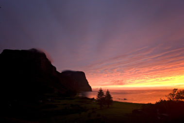 Stunning summer sunset, Lord Howe Island