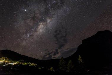 The Milky Way above Capella, Lord Howe Island