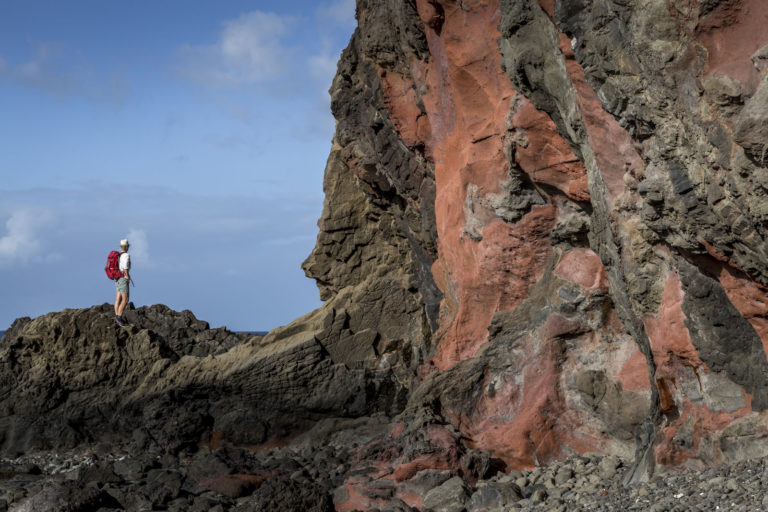 Ochre basalt at Hells Gate, Lord Howe Island