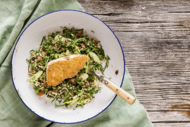 Kingfish with quinoa tabouli, Lord Howe Island
