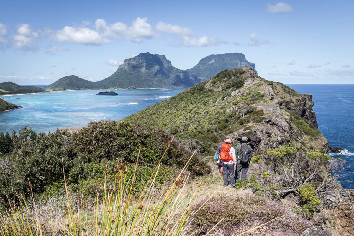 Seven Peaks walkers enjoying a spectacular ridge line