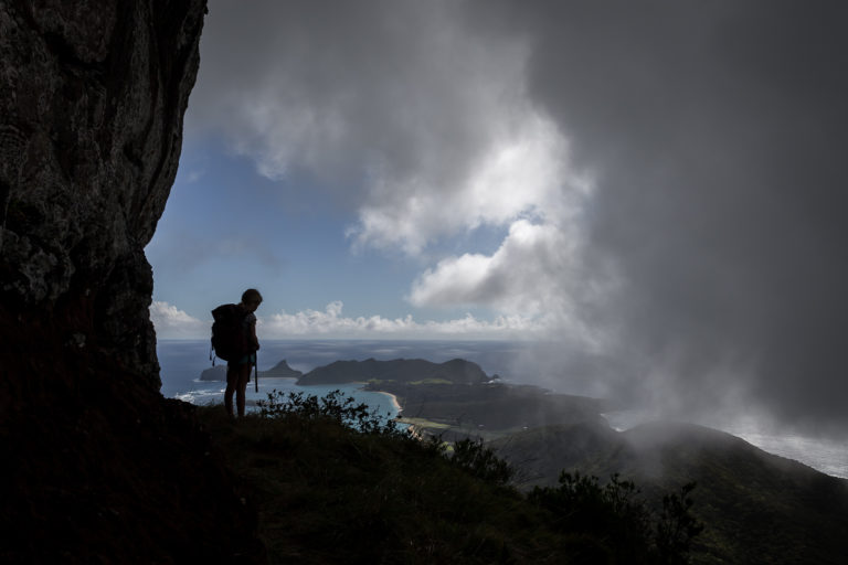Goat House is full of drama in rainy weather, Lord Howe Island