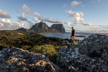 Trail running on Malabar, Lord Howe Island