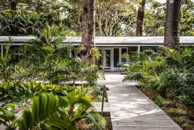 The boardwalks to the Under the Pines rooms, Lord Howe Island