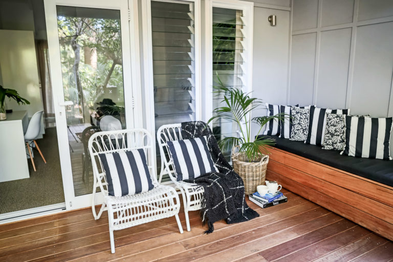 Under the Pines Room verandah, Lord Howe Island